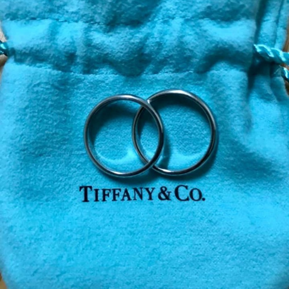 TIFFANY RINGS 1 engagement and 2 wedding